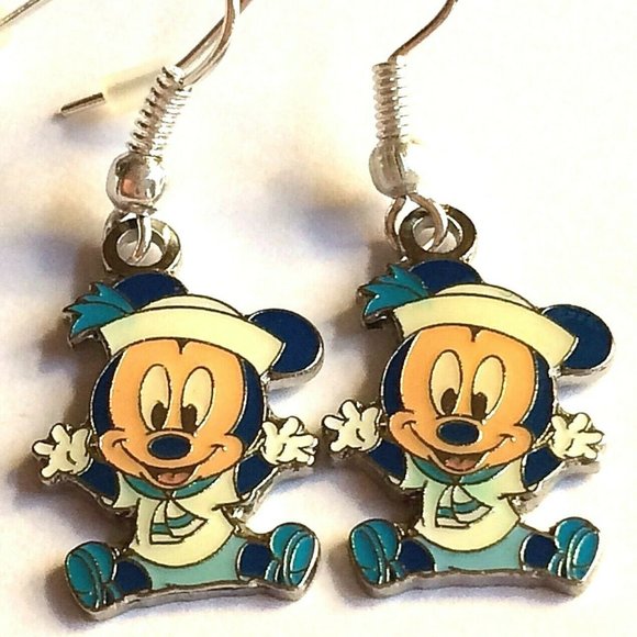 Disney Baby Mickey Mouse Earrings Sailor Nautical